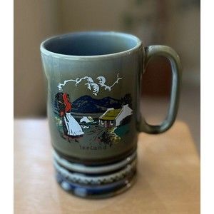 Reuge Mug Ireland Music Box Porcelain Stein Mother Machree Song Tune Works Cup